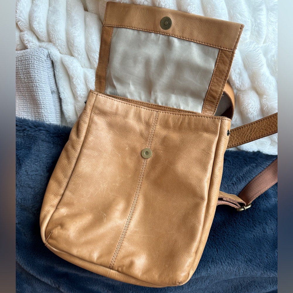 Liberty Backpack Light Brown American Leather Co summer casual Cognac - Picture 4 of 9